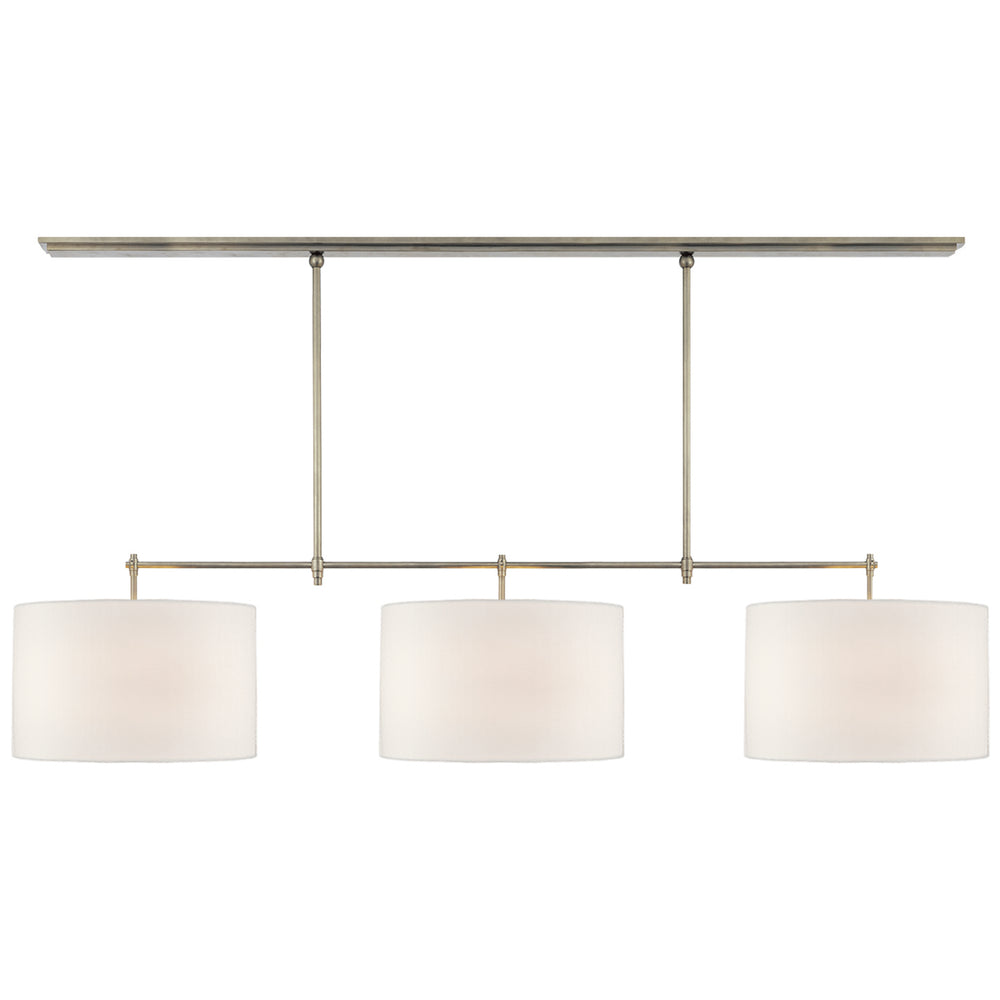 Visual Comfort Signature Canada - Three Light Billiard Pendant - Bryant - Antique Nickel- Union Lighting Luminaires Decor