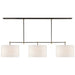 Visual Comfort Signature Canada - Three Light Billiard Pendant - Bryant - Bronze and Hand-Rubbed Antique Brass- Union Lighting Luminaires Decor