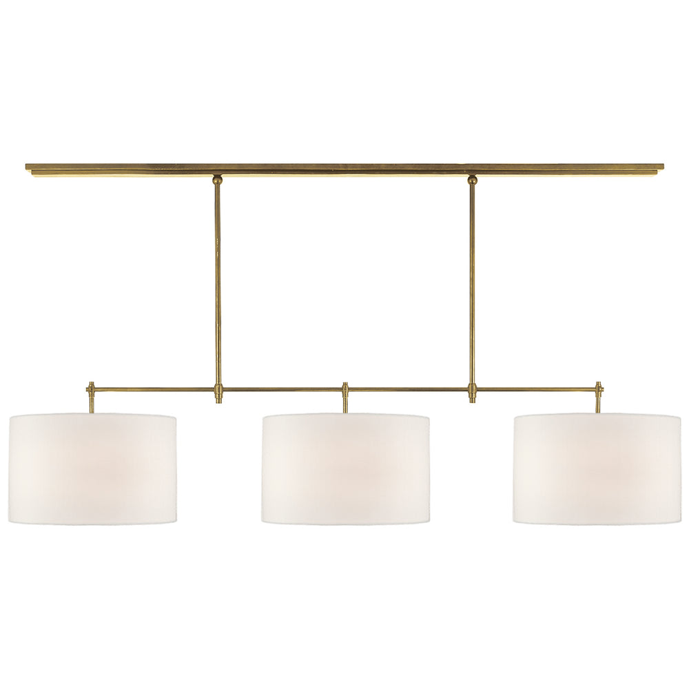 Visual Comfort Signature Canada - Three Light Billiard Pendant - Bryant - Hand-Rubbed Antique Brass- Union Lighting Luminaires Decor
