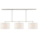 Visual Comfort Signature Canada - Three Light Billiard Pendant - Bryant - Polished Nickel- Union Lighting Luminaires Decor