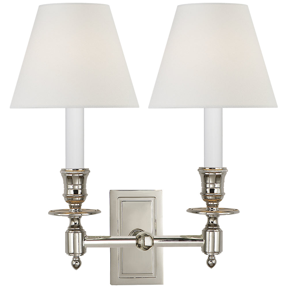 Visual Comfort Signature Canada - Two Light Wall Sconce - French Library - Polished Nickel- Union Lighting Luminaires Decor