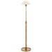 Visual Comfort Signature Canada - One Light Floor Lamp - Hargett - Hand-Rubbed Antique Brass- Union Lighting Luminaires Decor