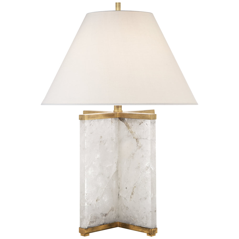 Visual Comfort Signature Canada - One Light Table Lamp - Cameron - Natural Quartz Stone- Union Lighting Luminaires Decor