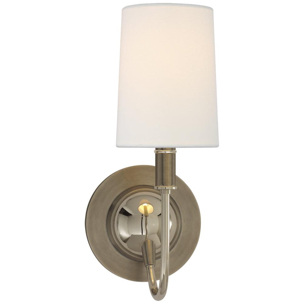 Visual Comfort Signature Canada - One Light Wall Sconce - Elkins - Antique Nickel With Polished Nickel- Union Lighting Luminaires Decor