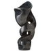 Currey and Company - Sculpture - Roland Black Marble Abstract Sculpture - Polished Gray- Union Lighting Luminaires Decor