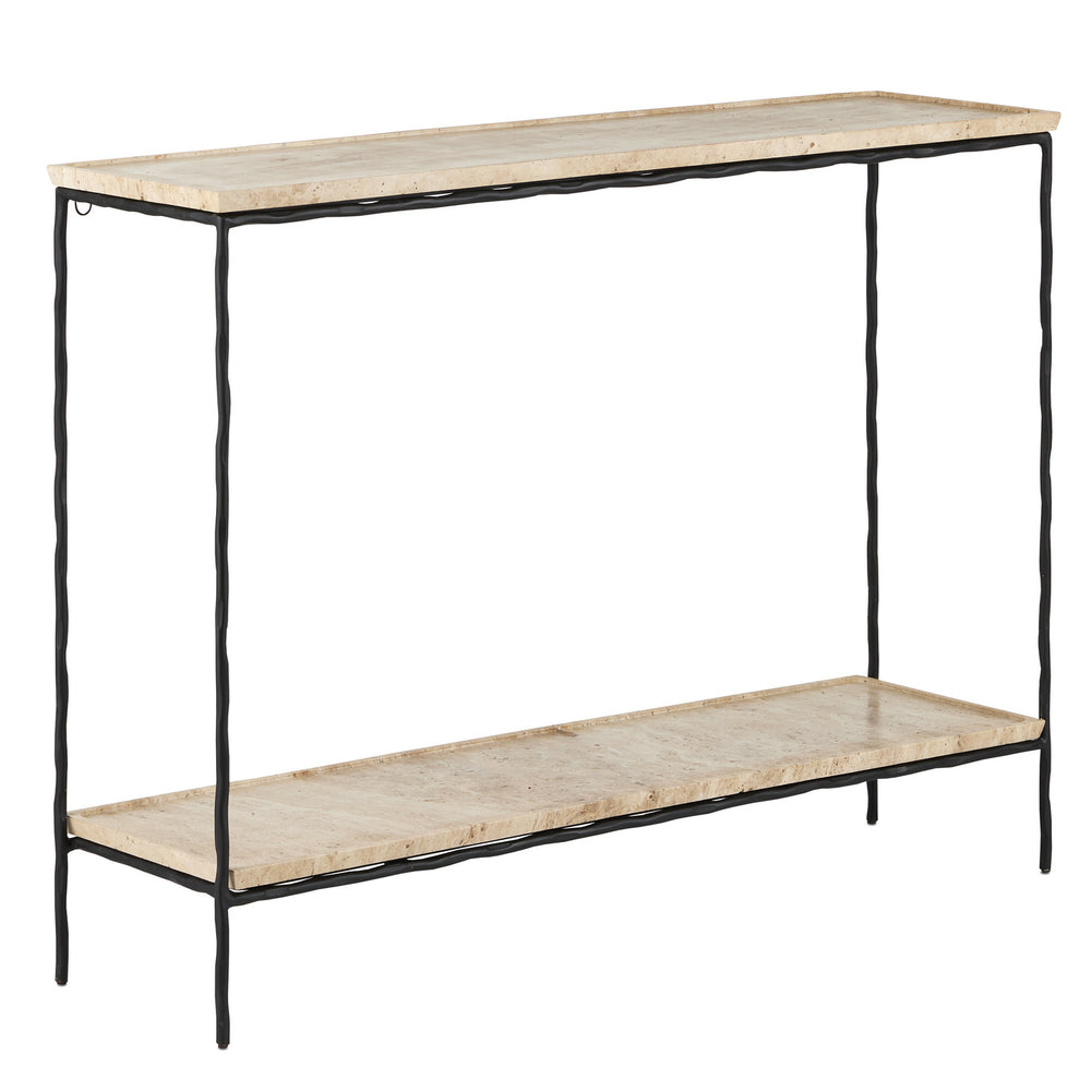 Currey and Company - Console Table - Boyles Collection - Natural/Black- Union Lighting Luminaires Decor