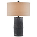 Currey and Company - One Light Table Lamp - Croft Black Table Lamp - Charcoal- Union Lighting Luminaires Decor