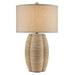 Currey and Company - One Light Table Lamp - Karnak - Natural/Satin Black- Union Lighting Luminaires Decor