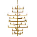 Currey and Company - 36 Light Chandelier - Andre - Brass- Union Lighting Luminaires Decor