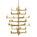 Currey and Company - 28 Light Chandelier - Andre - Brass- Union Lighting Luminaires Decor