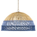 Currey and Company - One Light Pendant - Senjyo Collection - Khaki/Cornflower Blue/Bluebonnet- Union Lighting Luminaires Decor