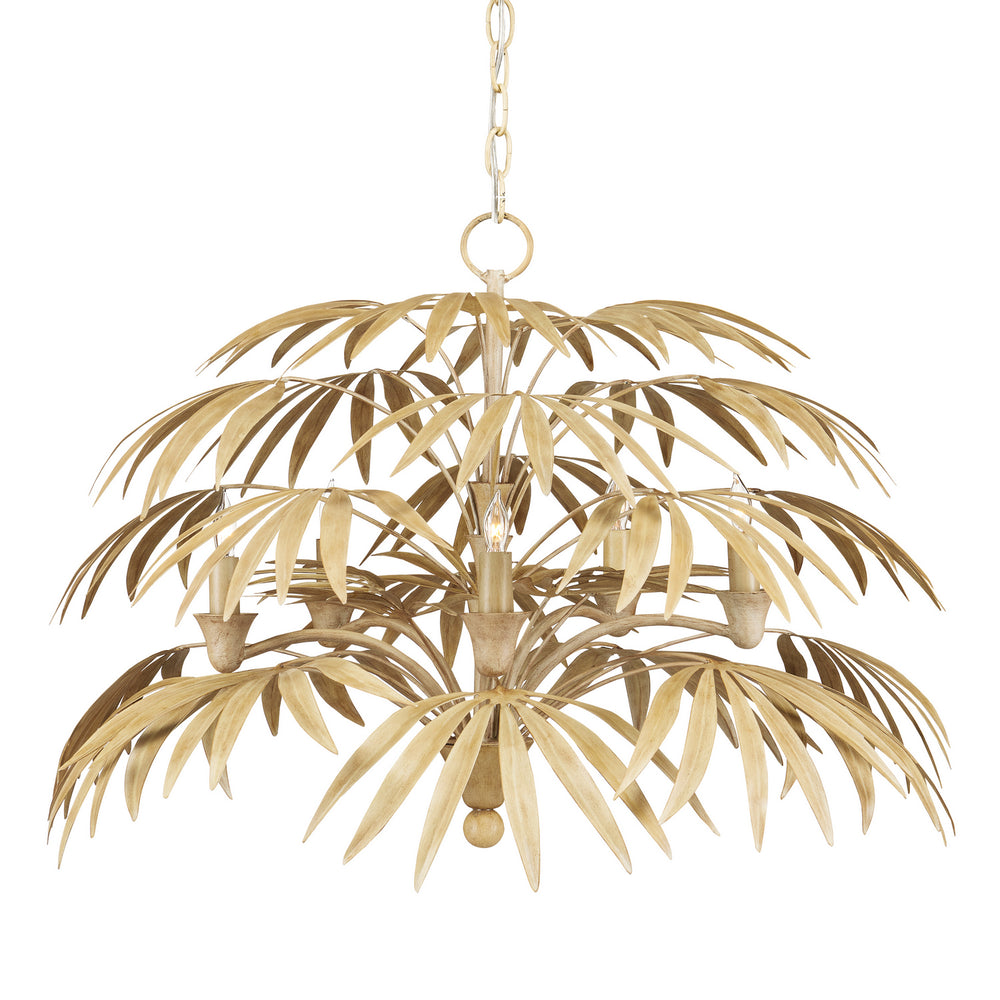 Currey and Company - Five Light Chandelier - Calliope Collection - Coco Cream- Union Lighting Luminaires Decor