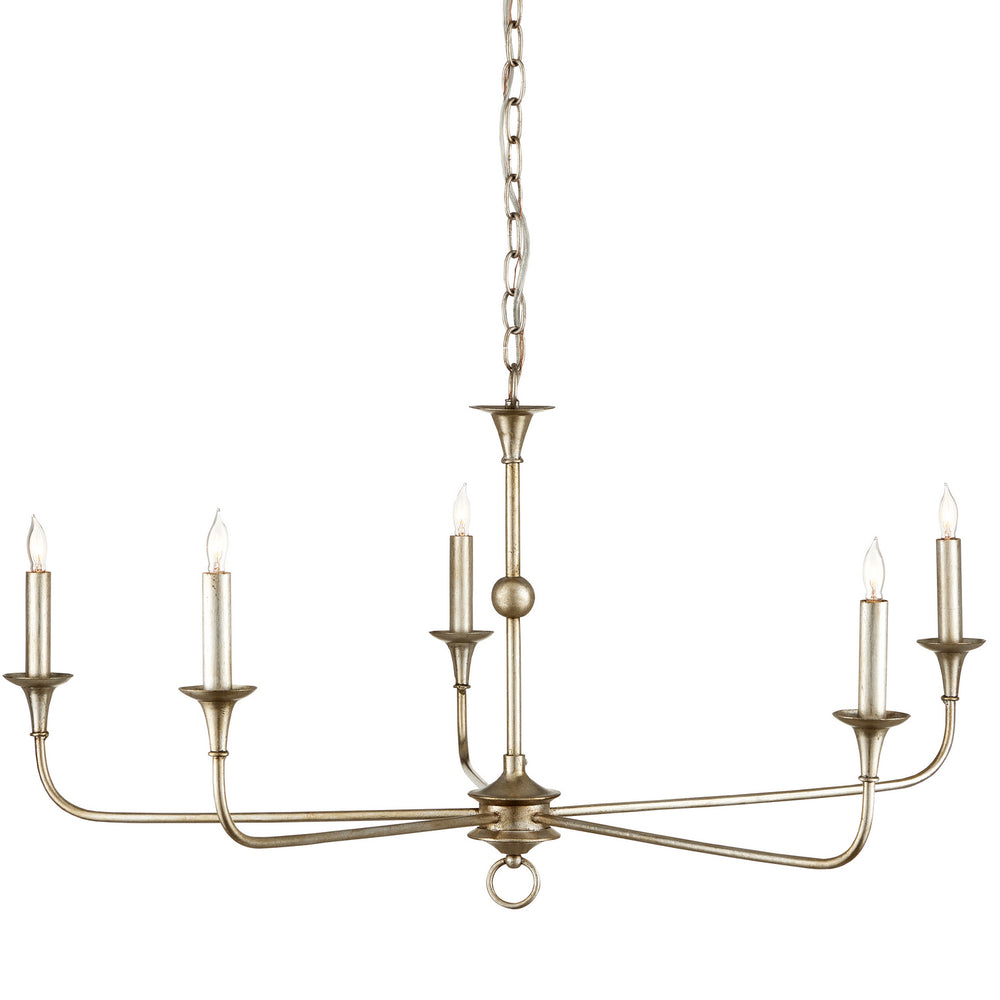 Currey and Company - Five Light Chandelier - Nottaway Collection - Champagne- Union Lighting Luminaires Decor