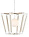 Currey and Company - One Light Pendant - Bastian - Sugar White/Sandstone- Union Lighting Luminaires Decor