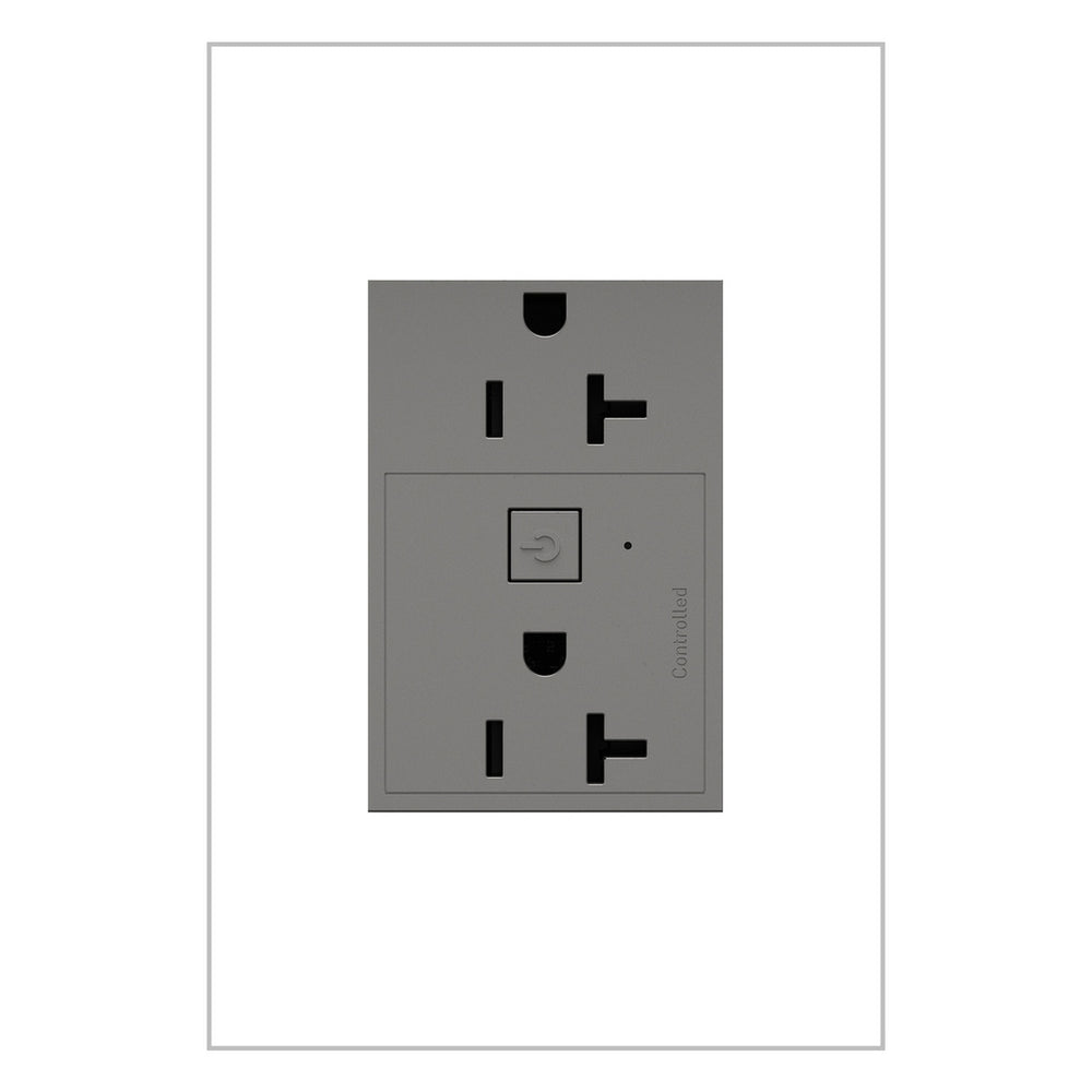Legrand Canada - 20A Smart Outlet with Netatmo, Plus-Size - Magnesium- Union Lighting Luminaires Decor