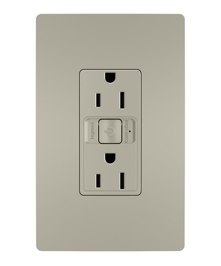 Legrand Canada - Smart 15A Outlet with Netatmo - Nickel- Union Lighting Luminaires Decor