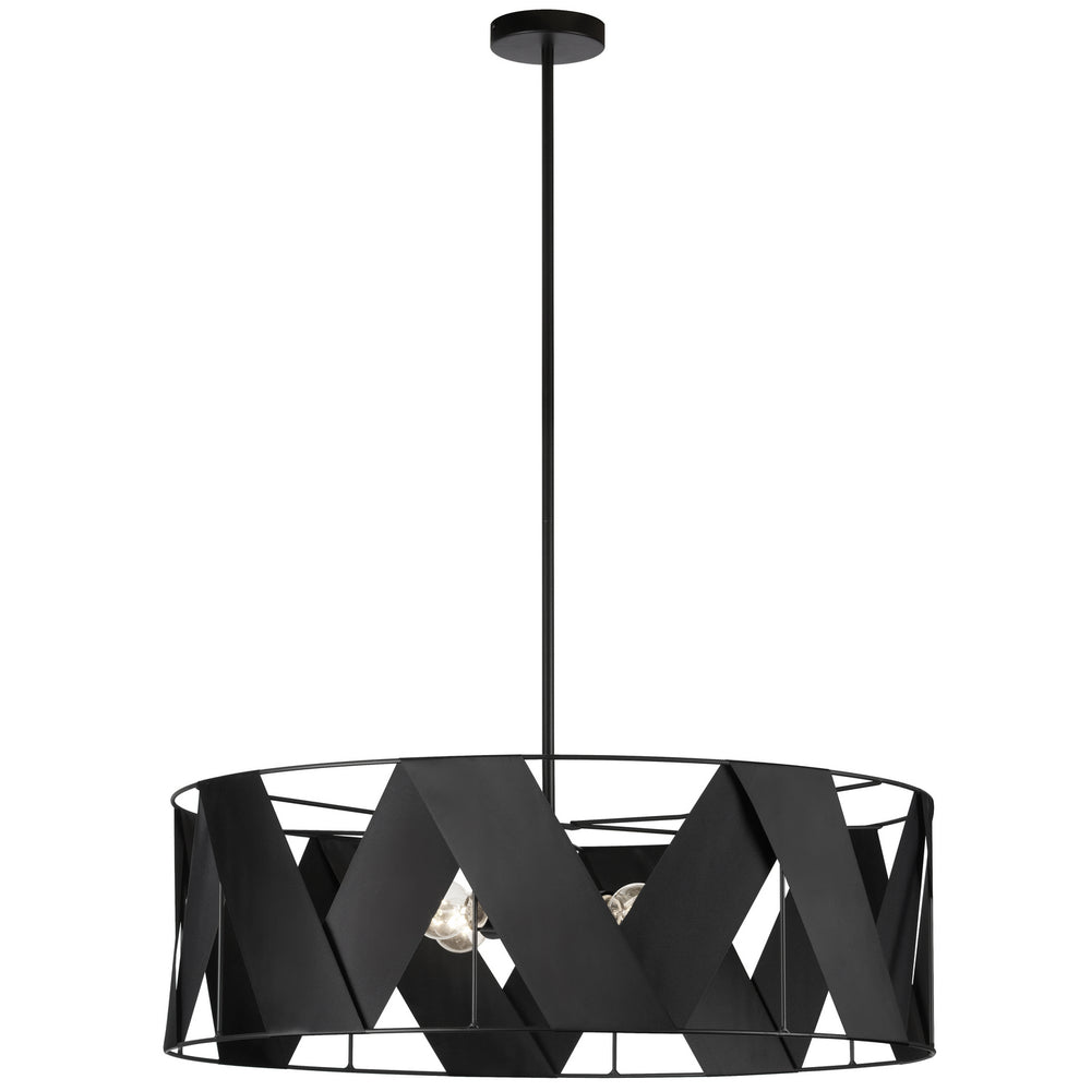 Dainolite Canada - Four Light Chandelier - Cardano - Black- Union Lighting Luminaires Decor