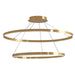 Dainolite Canada - LED Chandelier - Circulo - Aged Brass- Union Lighting Luminaires Decor