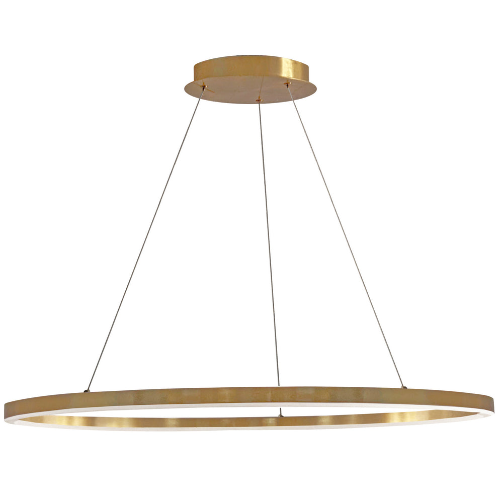 Dainolite Canada - LED Chandelier - Circulo - Aged Brass- Union Lighting Luminaires Decor