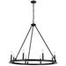 Dainolite Canada - Eight Light Chandelier - Colby - Black- Union Lighting Luminaires Decor