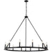 Dainolite Canada - 12 Light Chandelier - Colby - Black- Union Lighting Luminaires Decor