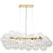 Dainolite Canada - Ten Light Pendant - Comet - Clear- Union Lighting Luminaires Decor