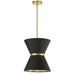 Dainolite Canada - One Light Pendant - Caterine - Black- Union Lighting Luminaires Decor