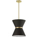 Dainolite Canada - One Light Pendant - Caterine - Black- Union Lighting Luminaires Decor