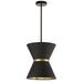 Dainolite Canada - One Light Pendant - Caterine - Black- Union Lighting Luminaires Decor