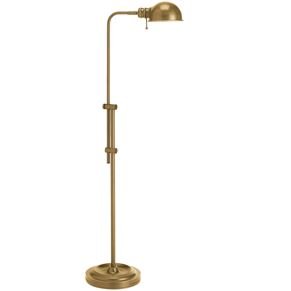 Dainolite Canada - One Light Floor Lamp - Fedora - Aged Brass- Union Lighting Luminaires Decor