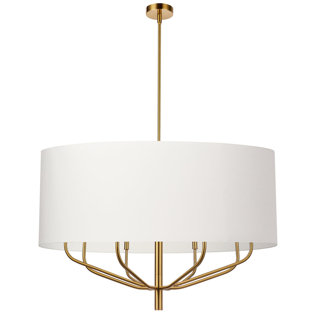 Dainolite Canada - Eight Light Chandelier - Eleanor - White- Union Lighting Luminaires Decor