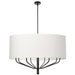 Dainolite Canada - Eight Light Chandelier - Eleanor - White- Union Lighting Luminaires Decor