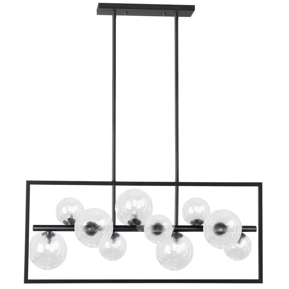 Dainolite Canada - Ten Light Pendant - Glasgow - Black- Union Lighting Luminaires Decor