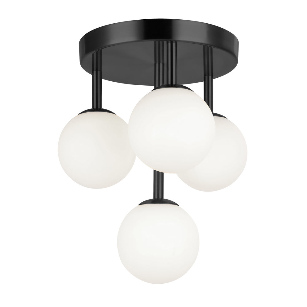 Dainolite Canada - Four Light Flush Mount - Megallan - Black- Union Lighting Luminaires Decor