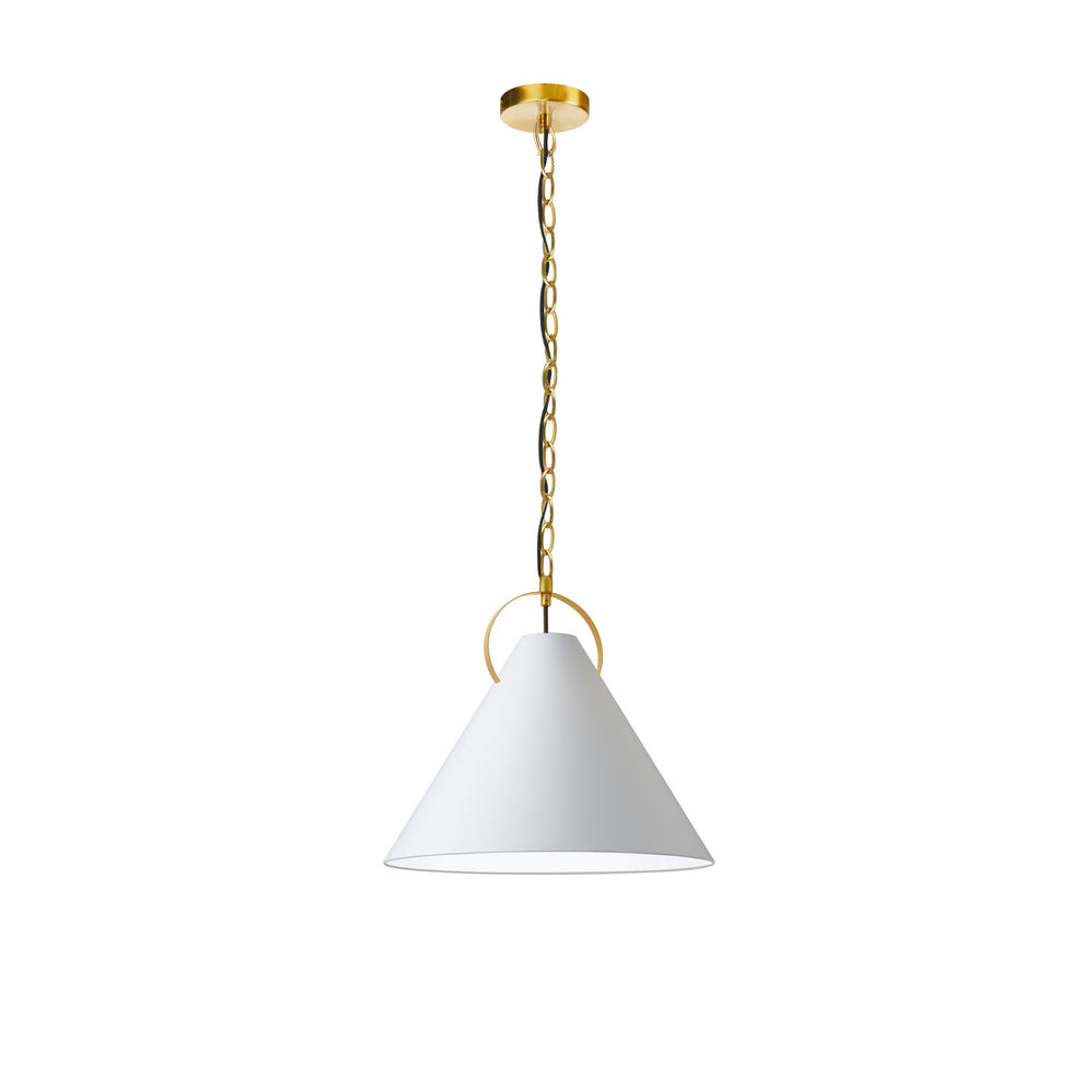 Dainolite Canada - One Light Pendant - Princeton - White- Union Lighting Luminaires Decor