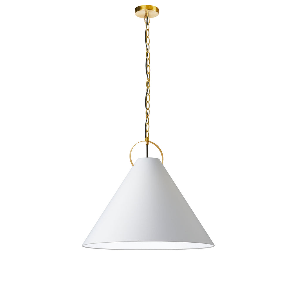 Dainolite Canada - One Light Pendant - Princeton - White- Union Lighting Luminaires Decor
