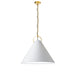 Dainolite Canada - One Light Pendant - Princeton - White- Union Lighting Luminaires Decor