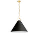 Dainolite Canada - One Light Pendant - Princeton - Black- Union Lighting Luminaires Decor