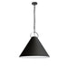 Dainolite Canada - One Light Pendant - Princeton - Black- Union Lighting Luminaires Decor