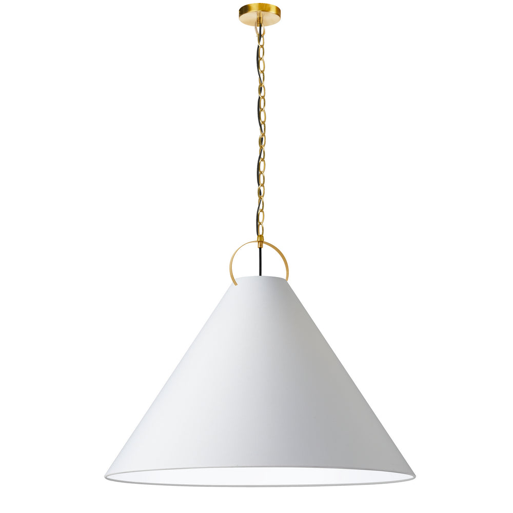 Dainolite Canada - One Light Pendant - Princeton - White- Union Lighting Luminaires Decor