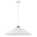 Dainolite Canada - One Light Pendant - Prudence - White- Union Lighting Luminaires Decor