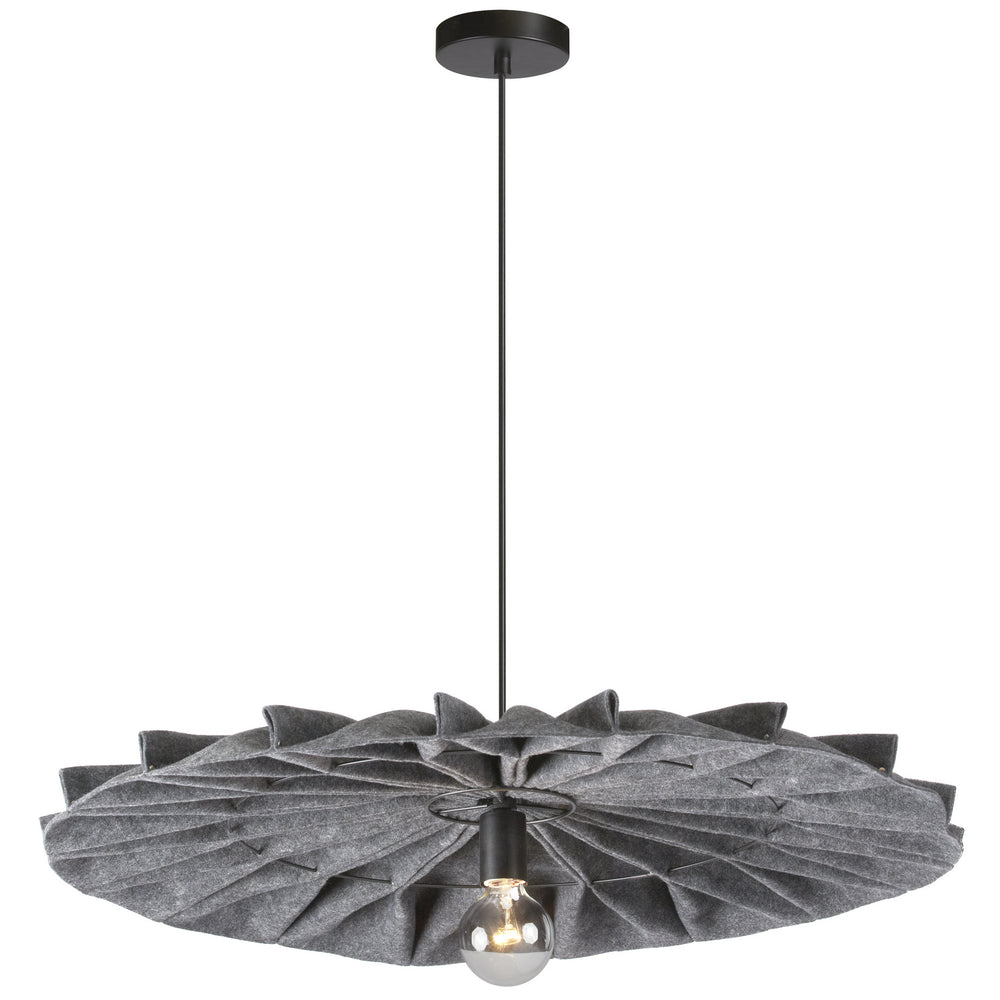 Dainolite Canada - One Light Pendant - Plegado - Grey- Union Lighting Luminaires Decor