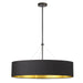 Dainolite Canada - Four Light Chandelier - Pallavi - Black- Union Lighting Luminaires Decor