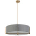 Dainolite Canada - Four Light Pendant - Preston - Grey- Union Lighting Luminaires Decor