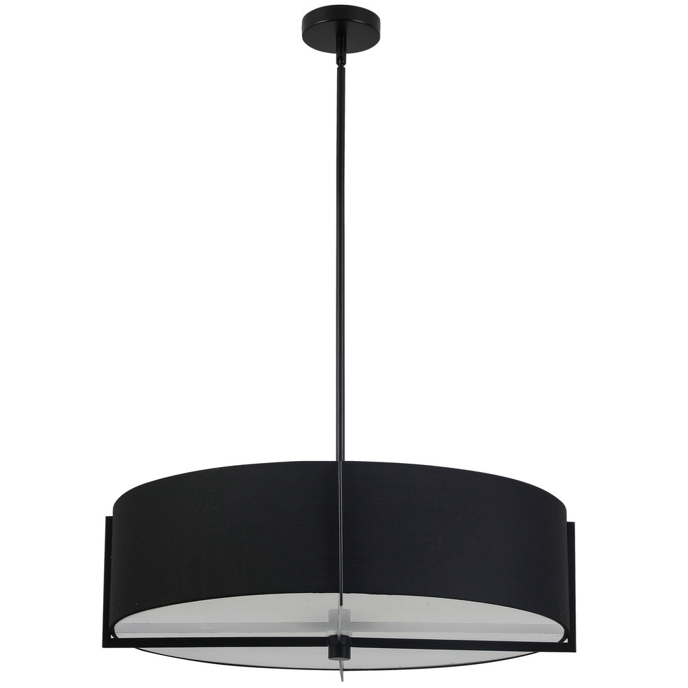 Dainolite Canada - Four Light Pendant - Preston - Black- Union Lighting Luminaires Decor