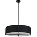 Dainolite Canada - Four Light Pendant - Preston - Black- Union Lighting Luminaires Decor