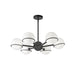 Dainolite Canada - Six Light Chandelier - Sofia - Black- Union Lighting Luminaires Decor