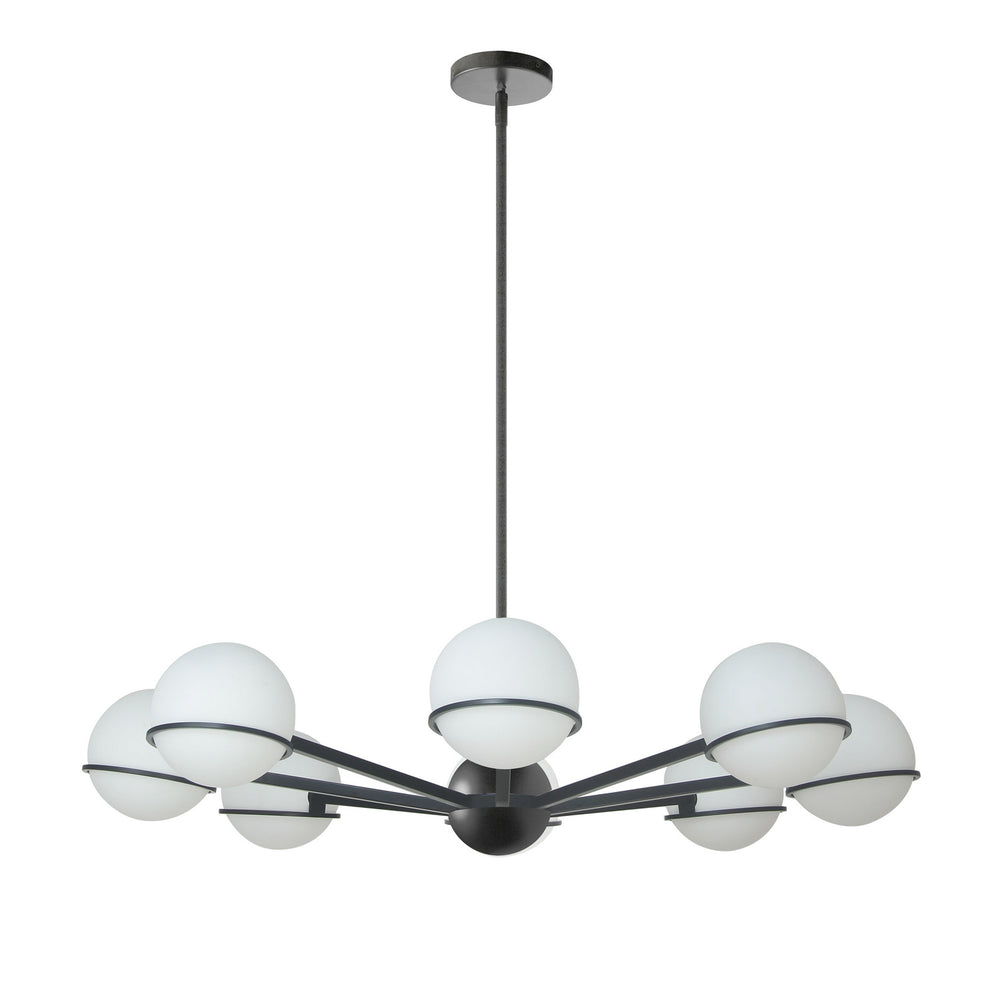 Dainolite Canada - Eight Light Chandelier - Sofia - Black- Union Lighting Luminaires Decor