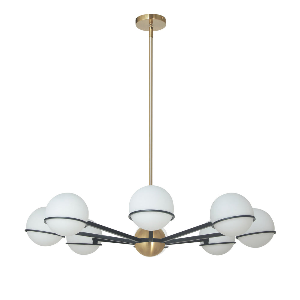 Dainolite Canada - Eight Light Chandelier - Sofia - Aged Brass- Union Lighting Luminaires Decor