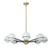 Dainolite Canada - Eight Light Chandelier - Sofia - Aged Brass- Union Lighting Luminaires Decor